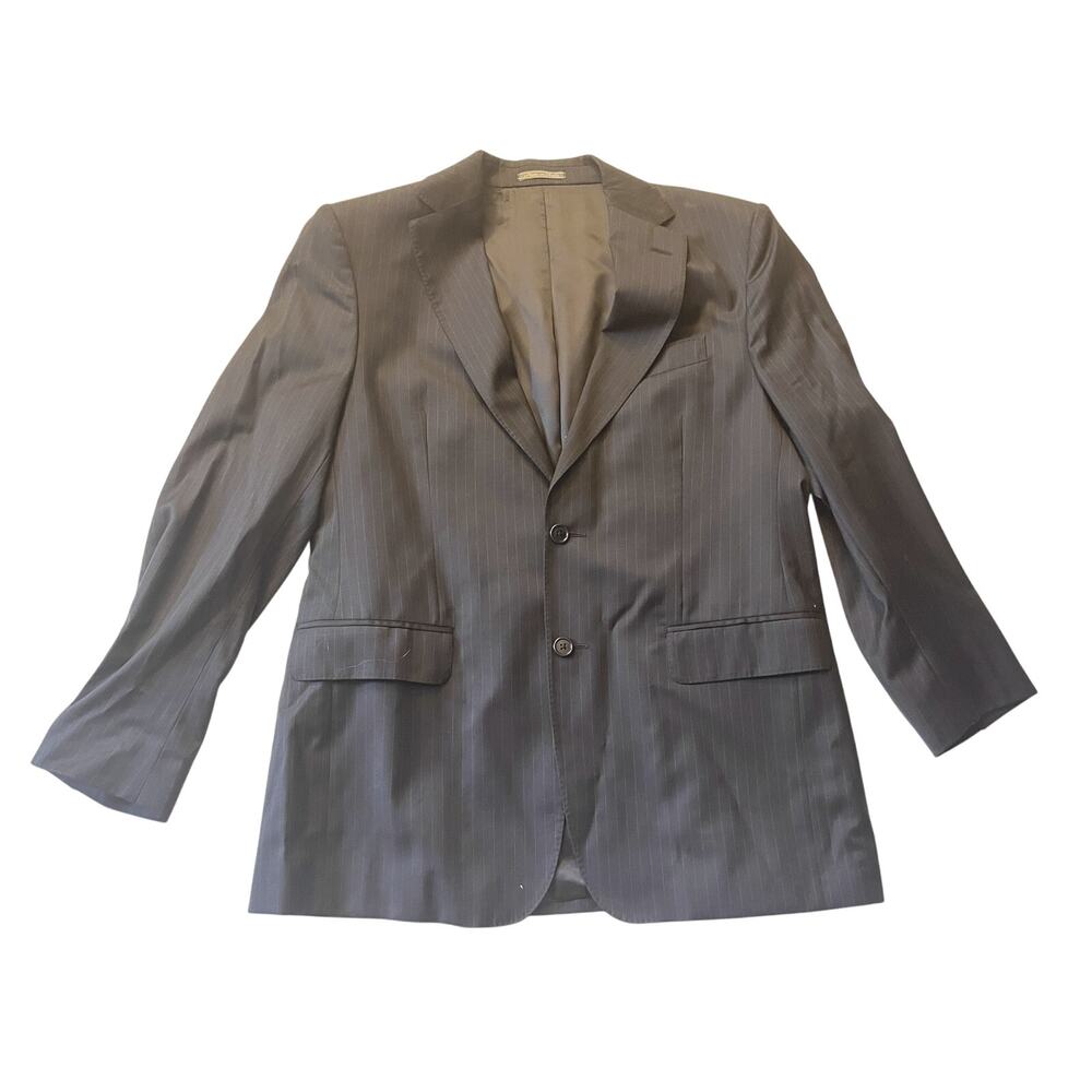 Salvatore Ferragamo 100% Wool Black Blazer/Jacket Men’s Size L - Made in Italy